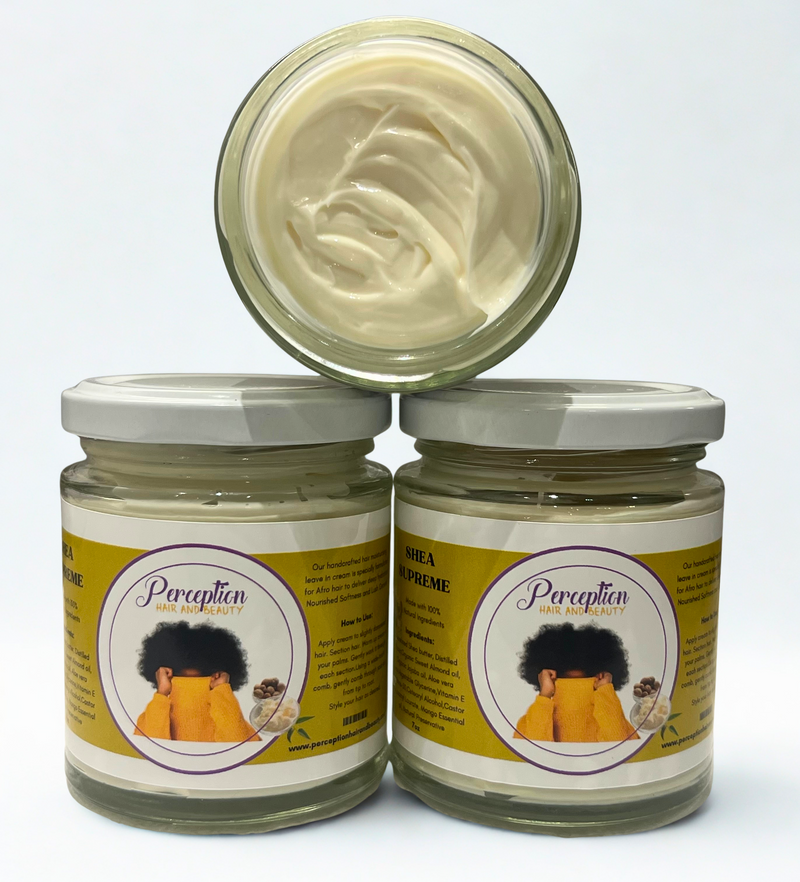 Shea Supreme | Organic Afro Hair Butter for Type 4 Hair | Moisturising Curl Cream for Natural Hair Growth