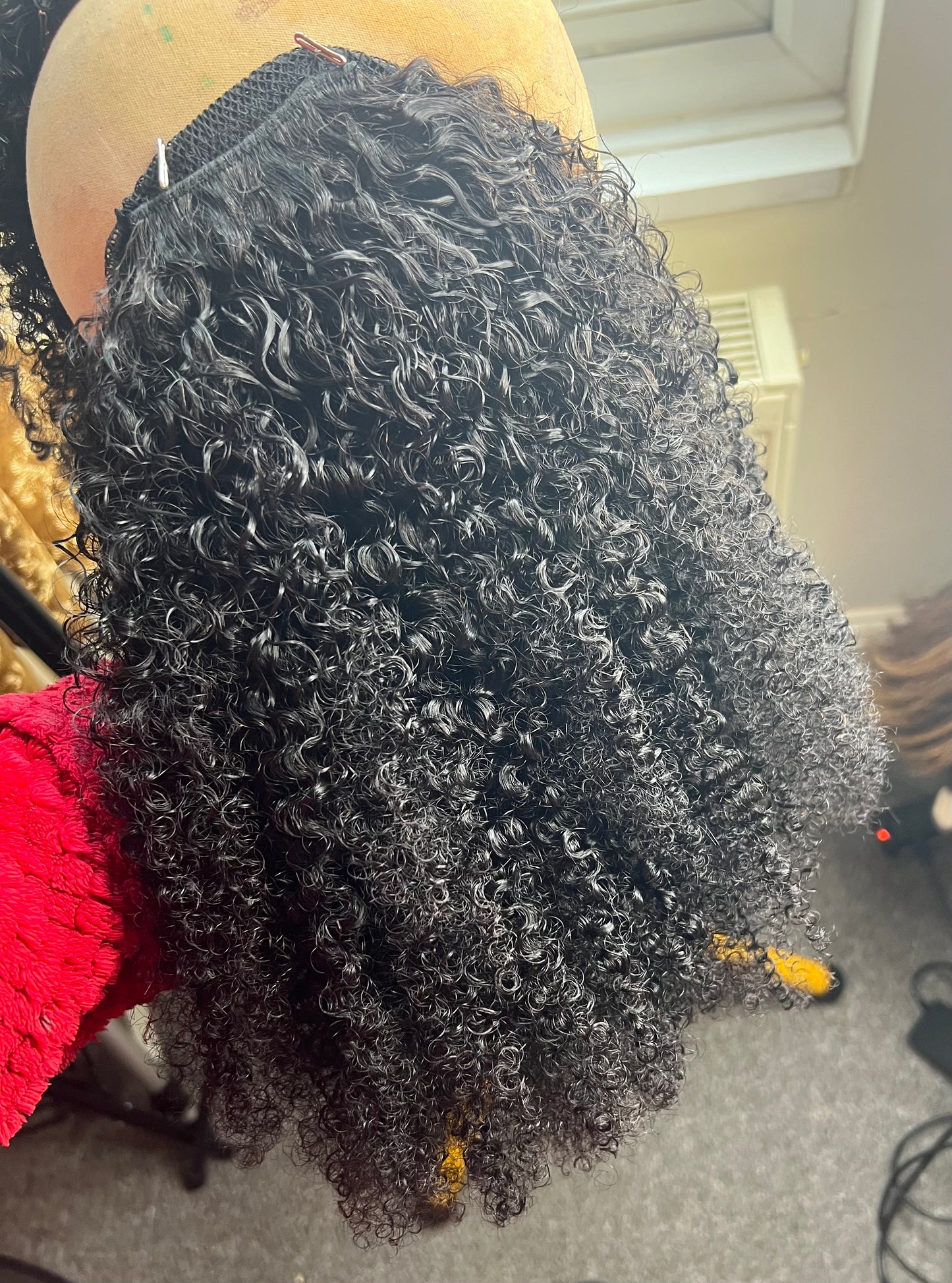 Afro kinky curly ponytail