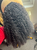 Afro kinky curly ponytail