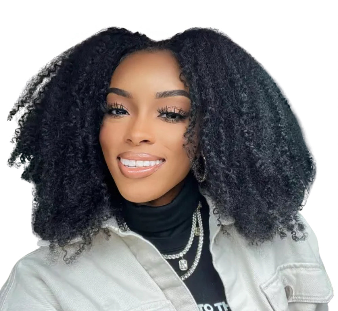 Afro kinky curly Upart wig