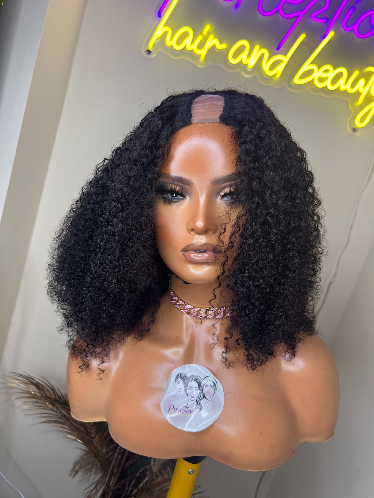 Afro kinky curly Upart wig