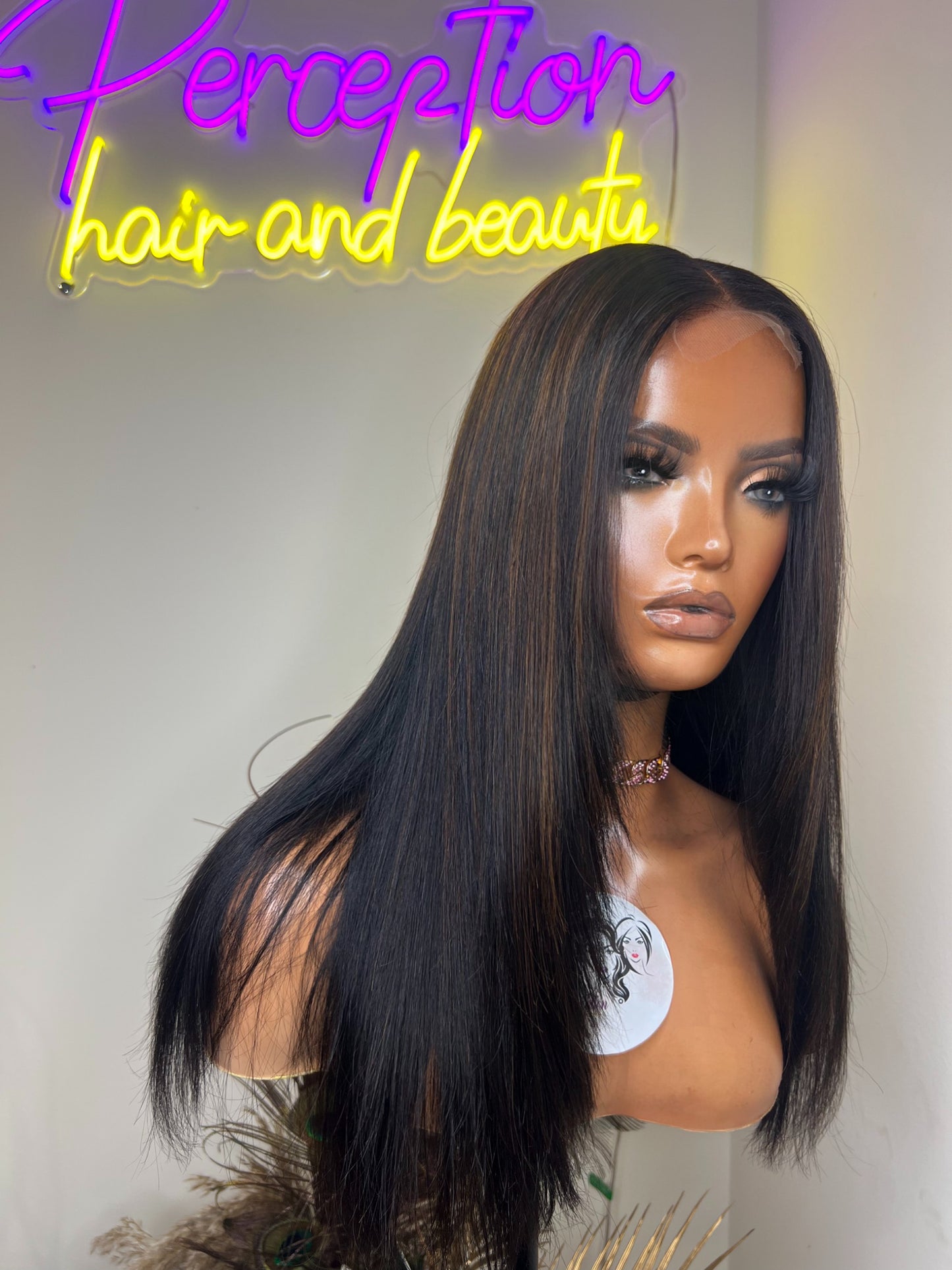 glueless straight wig, virgin hair wig, layered wig, work wig, affordable wig