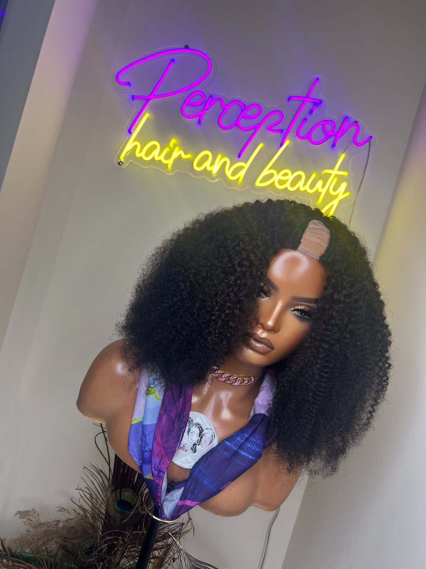 Afro kinky curly Upart wig