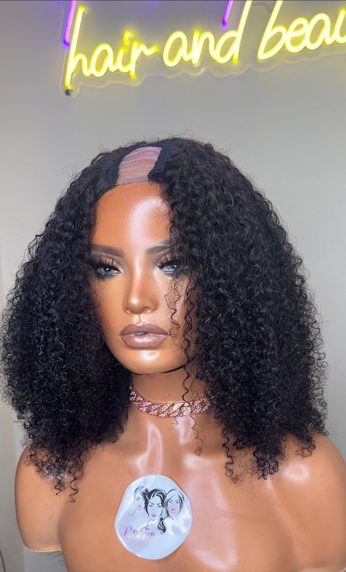 Afro kinky curly Upart wig